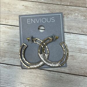 Gold and Silver Hoop Earrings
